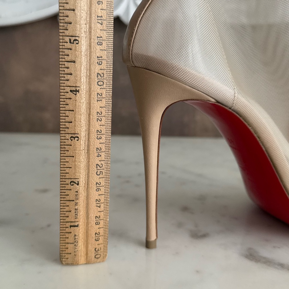 SOLD Christian Louboutin mesh booties stunning heels - Picture 9 of 13
